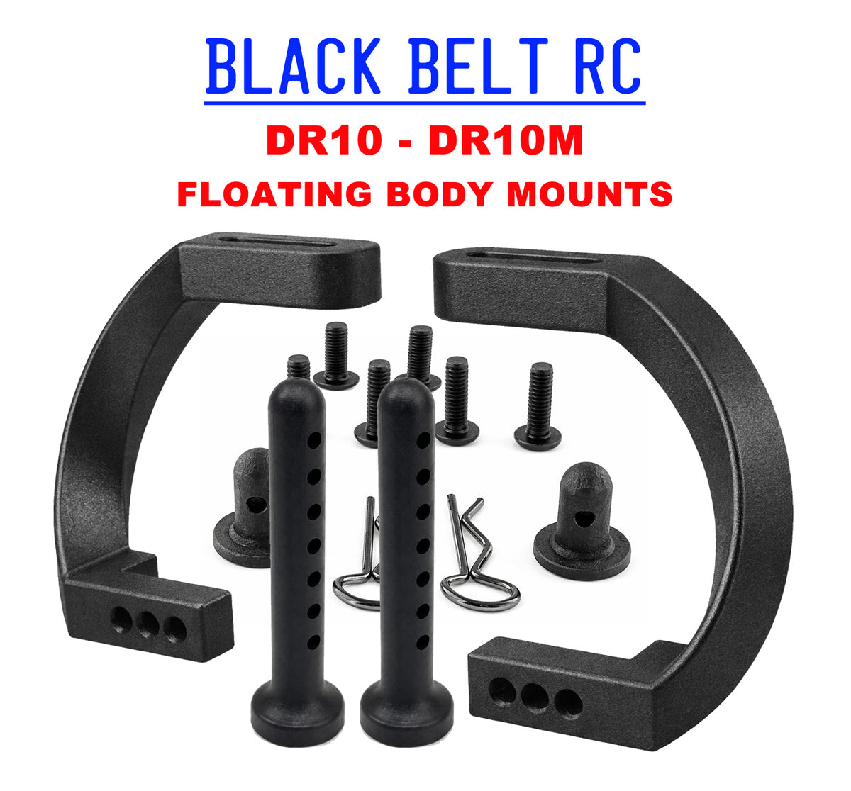 BBRC DR10 / DR10M V2 FLOATING REAR BODY MOUNTS.