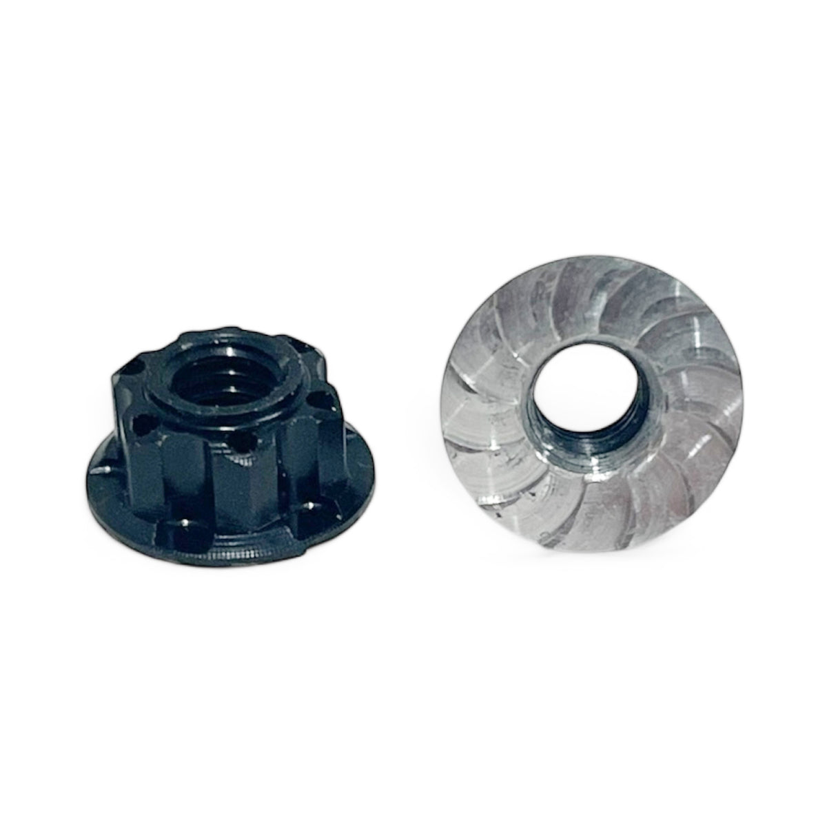 M4 BK ALUM SERRATED WHEEL NUTS PK2